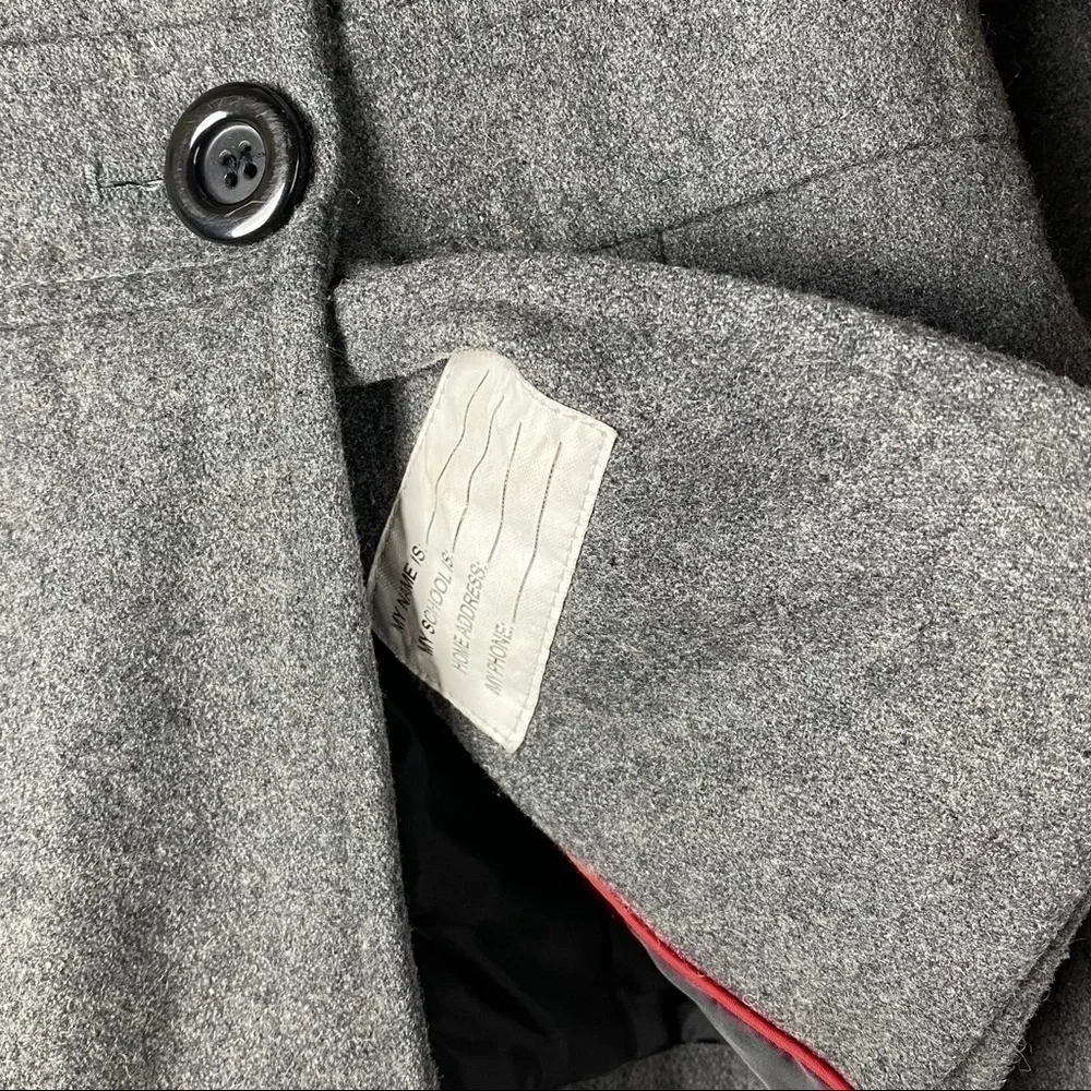 Rothschild Wool Blend Classic Dark Grey Double Breasted Coat - Picture 7 of 8